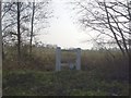 Oil Pipeline marker and Barn Hill