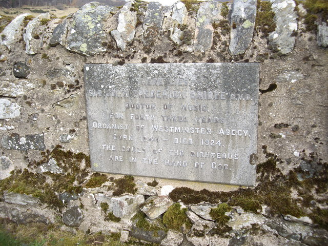 Memorial plaque to Sir Frederick Bridge © Stanley Howe cc-by-sa/2.0 ...