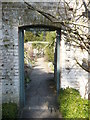 Doorway to the walled garden, Quex Park