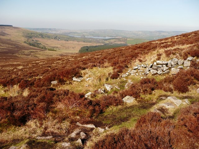 Ruined structure on Sorrel Hill path © Robert Bone cc-by-sa/2.0 ...