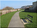 Footpath with bench