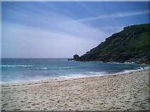 SW3822 : Porthcurno Beach by Paul Marsh