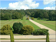 SK2670 : Chatsworth House - view from the house to the cascade by Mick Lobb