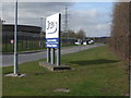 SE6627 : Access road to Drax Materials Handling Gatehouse entrance by Glyn Drury
