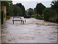 Tathall End during flash flood, Summer 2007