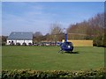 Corbin Business Park and helicopter