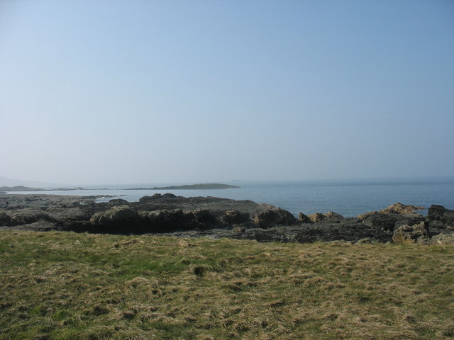 View westwards across small inlets on the Trwyn Cemlyn Peninsula