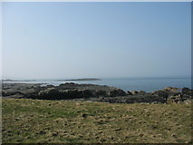 SH3393 : View westwards across small inlets on the Trwyn Cemlyn Peninsula by Eric Jones