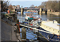 Busy riverside in York