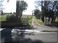 NT7136 : The entrance and road to Edenbank Farm by James Denham