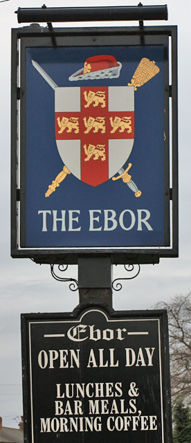The Ebor signpost