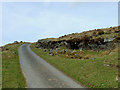 Lane north of Ffaldybrenin, Carmarthenshire