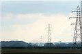 Pylons west of Ashford Hill