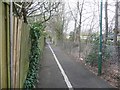 Springbourne: foot/cycle path alongside Wessex Way