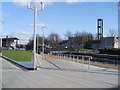 Recently landscaped canal bank