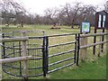 Kissing Gate into Park Farm Community Cherry Orchard, Lynsted