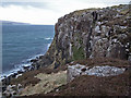 NG2250 : Cliffs on western side of Fiadhairt by Richard Dorrell