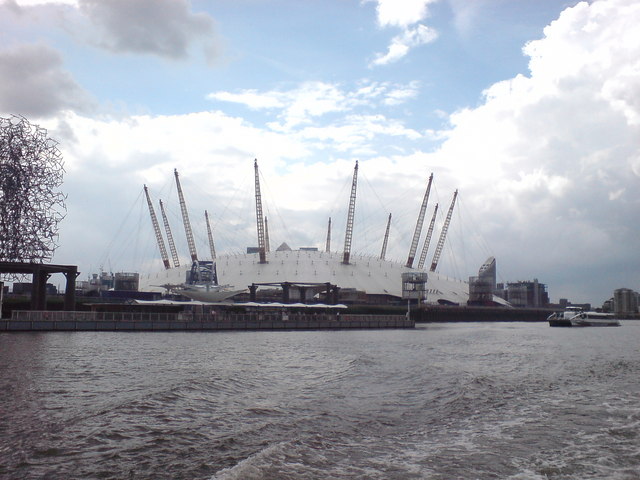 O2 Arena from The Thames