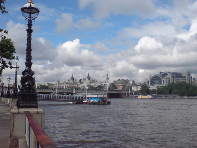 A View Along The Thames.