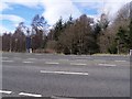 Looking across the A90 at Careston