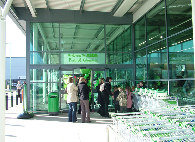 Preparations for first opening, Asda, Bury St. Edmunds