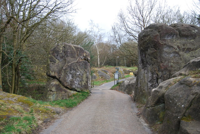 Rusthall Park, through the Toad Rocks