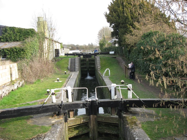 Aylesbury Arm - Lock No 2 showing the Lock Gates of Lock No 1