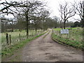 Private track near Barlborough Hall School