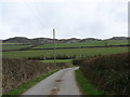 The start of the footpath to Mynydd Bodafon