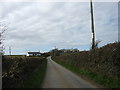 The hill leading up to Bryn Dyfrydog Farm