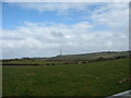 View northeastwards across farmland at Bryn Dyfrydog