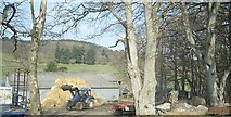 NJ5709 : Mill of Kintocher farmyard by Stanley Howe
