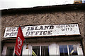 Sign above Post Office, Holy Island, Northumberland