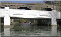 SP3065 : Bridges across the River Leam at Edmondscote by Robin Stott