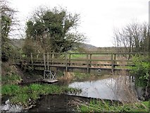 SP8608 : Wendover Arm - The Footbridge at Railway Crossing by Chris Reynolds
