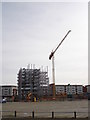 New flats under construction, Ipswich waterfront