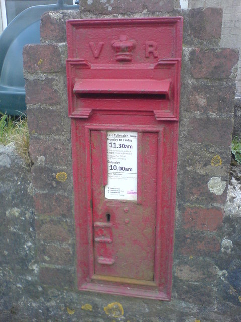 Blue Anchor Post box