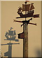 Weather vane at Porlock Library