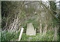 Footbridge over boundary ditch