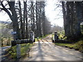 Gated entrance to Rhynie old manse