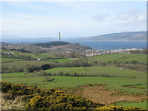 NS2272 : View towards Inverkip from the western point of the Greenock Cut by G Laird