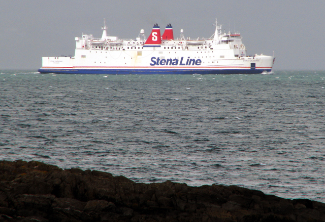 The 'Stena Caledonia' off Bangor