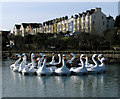 J5082 : The Pickie swans, Bangor by Mr Don't Waste Money Buying Geograph Images On eBay