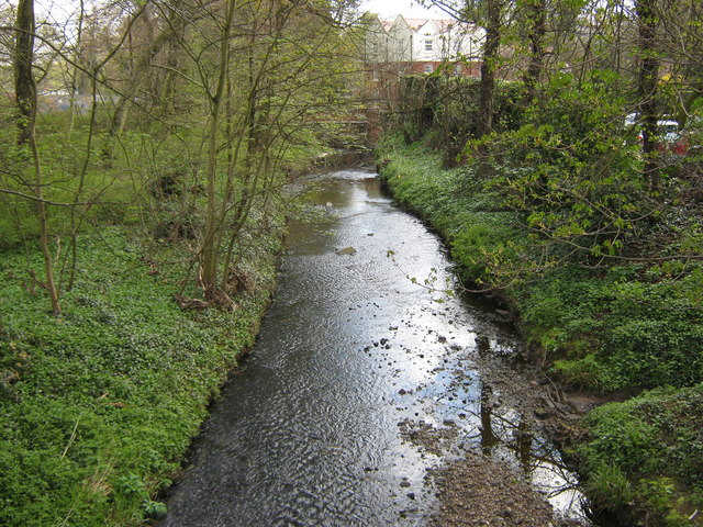 River Rea Approaching Lifford From Lifford Lane.