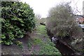 Drainage ditch from the bridge in Mersey Road