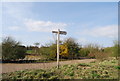 Signpost by the Saxon Shore Way, Bloors Wharf