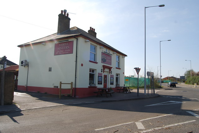 Three Sisters, Otterham Quay Lane © N Chadwick :: Geograph Britain and ...