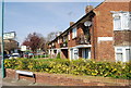 Houses at the junction of St Edmunds way