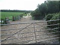 SJ9703 : Farm track on the old railway by John M