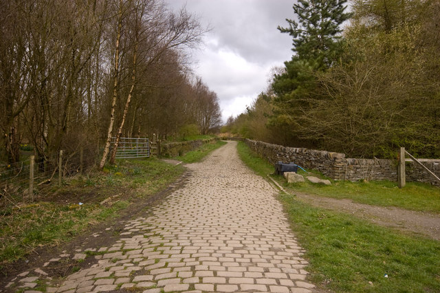 Cobbled pathway